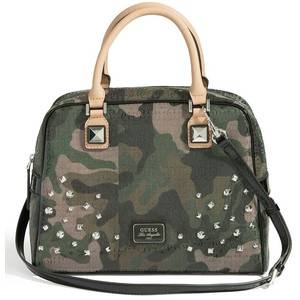 Guess Specks Camo Box Satchel